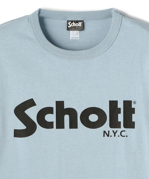 Schott NYC] [ショット] T-SHIRT "BASIC LOGO"/ Tシャツ "ベーシックロ T-SHIRT BASIC LOGO /T [Schott NYC] [ショット] T-SHIRT "BASIC LOGO"/ Tシャツ "ベーシックロ