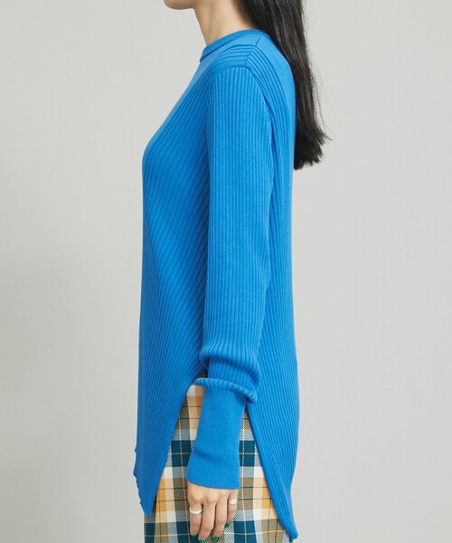 MATURED(マチュアード)の「【MATURED】アシンメトリーカラーニット(ニット/セーター・レディース・イエロー/ブルー・FREE)」の5枚目の写真