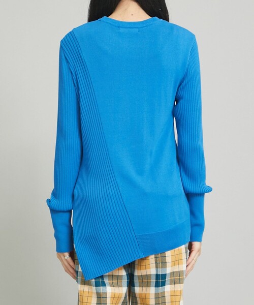 MATURED(マチュアード)の「【MATURED】アシンメトリーカラーニット(ニット/セーター・レディース・イエロー/ブルー・FREE)」の13枚目の写真