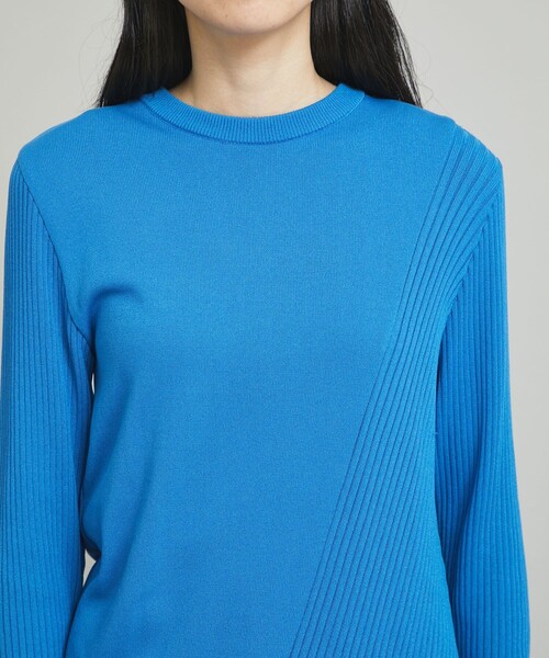 MATURED(マチュアード)の「【MATURED】アシンメトリーカラーニット(ニット/セーター・レディース・イエロー/ブルー・FREE)」の22枚目の写真