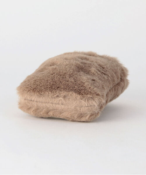 MOHI（モヒ）の「【WEB限定】【MOHI/モヒ】ファーモバイルポシェット（ショルダーバッグ・レディース・ベージュ/ブラック・FREE）」の6枚目の写真