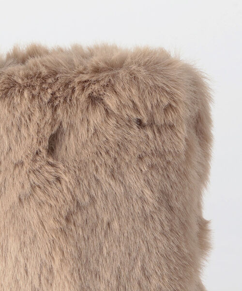 MOHI（モヒ）の「【WEB限定】【MOHI/モヒ】ファーモバイルポシェット（ショルダーバッグ・レディース・ベージュ/ブラック・FREE）」の8枚目の写真