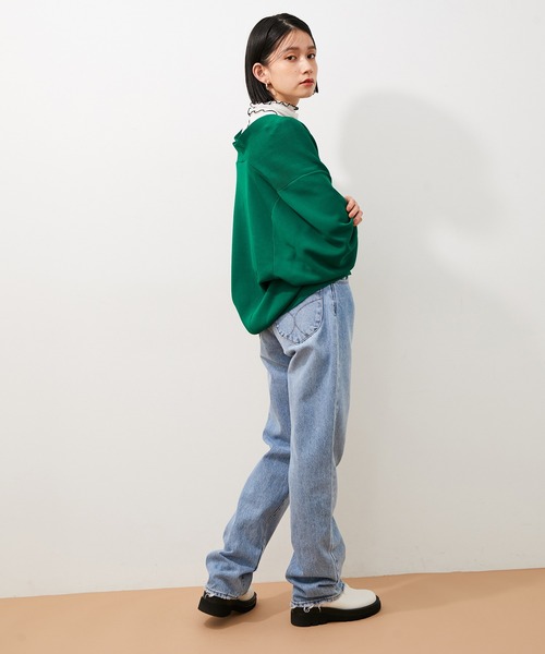 ADAM ET ROPE'（アダムエロペ）の「【アウトレット店舗・WEB限定】コクーンカーディガン（カーディガン/ボレロ・レディース・キナリ/グリーン/レッド・FREE）」の18枚目の写真