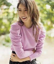 【美香さんコラボ】肩タックニットソープルオーバー