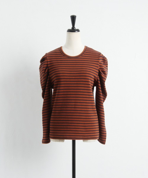 &. NOSTALGIA（アンドドットノスタルジア）の「【美香さんコラボ】肩タックニットソープルオーバー（ニット/セーター・レディース・ブラック×ホワイト/ブラック/ラベンダー/ブラウン系その他・FREE）」の19枚目の写真