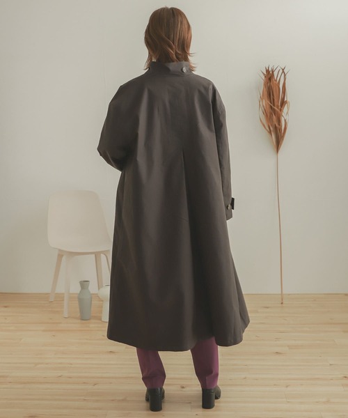 SENSE OF PLACE by URBAN RESEARCH（センスオブプレイスバイアーバンリサーチ）の「スタンドカラーコート（その他アウター・レディース・チャコールグレー/ベージュ/カーキ・ONE）」の22枚目の写真