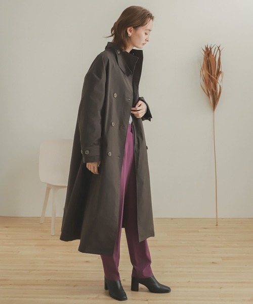 SENSE OF PLACE by URBAN RESEARCH（センスオブプレイスバイアーバンリサーチ）の「スタンドカラーコート（その他アウター・レディース・チャコールグレー/ベージュ/カーキ・ONE）」の13枚目の写真