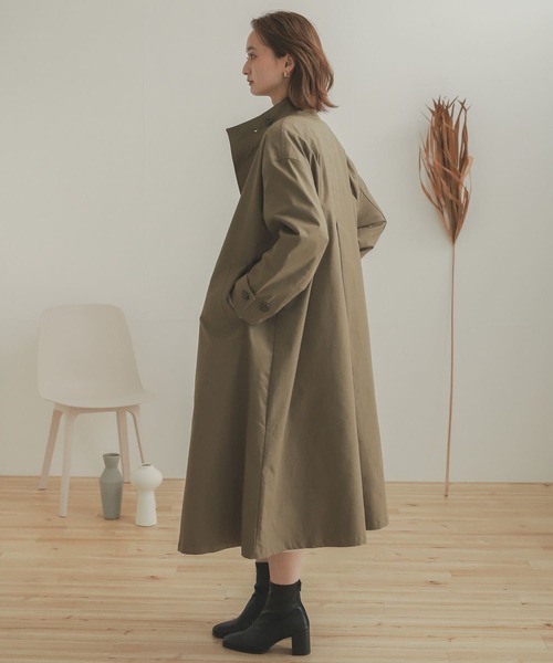 SENSE OF PLACE by URBAN RESEARCH（センスオブプレイスバイアーバンリサーチ）の「スタンドカラーコート（その他アウター・レディース・チャコールグレー/ベージュ/カーキ・ONE）」の11枚目の写真