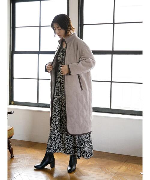 koe（コエ）の「【回収商品】袖ドロスト花柄プリントマキシワンピース*（ワンピース・レディース・ブラック/ネイビー・FREE）」の18枚目の写真