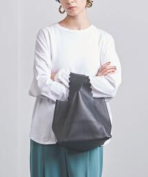 LUDLOW ホワイト トートバッグ スカラップ LUDLOW ホワイト トートバッグ スカラップ