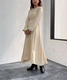 apres jour mignon | 袖ボリュームロングワンピース【ZOZOTOWN限定アイテム】(ワンピース)