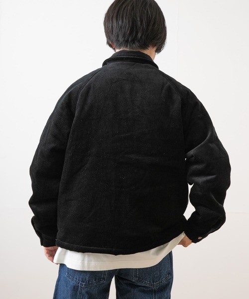 ITEMS URBANRESEARCH（アイテムズ アーバンリサーチ）の「コーデュロイ 中綿コーチジャケット（ダウンジャケット/コート・メンズ・オフホワイト/ブラック/グレー/キャメル・MEDIUM/LARGE）」の12枚目の写真