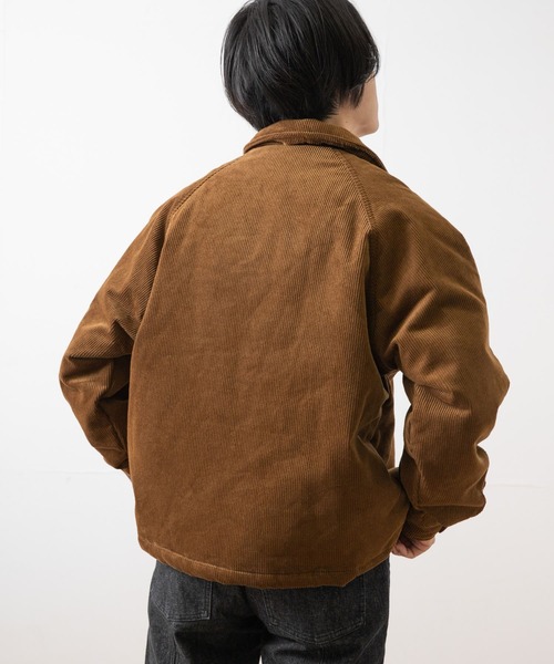 ITEMS URBANRESEARCH（アイテムズ アーバンリサーチ）の「コーデュロイ 中綿コーチジャケット（ダウンジャケット/コート・メンズ・オフホワイト/ブラック/グレー/キャメル・MEDIUM/LARGE）」の10枚目の写真