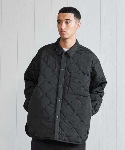 H BEAUTY&YOUTH UNITED ARROWS(エイチビューティーアンドユースユナイテッドアローズ)の「<H>OLMETEX QUILTING OVER SHIRT/シャツジャケット(ナイロンジャケット・メンズ・ブラウン/ブラック・S/M/L)」の18枚目の写真