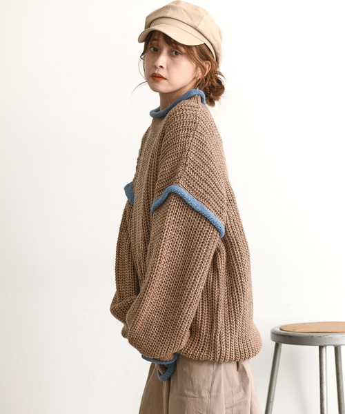Dita(ディータ)の「21AW ウォッシャブルロビングヤーンボリュームニット(ニット/セーター・レディース・ベージュ/グレー/ブルー・M/L)」の5枚目の写真