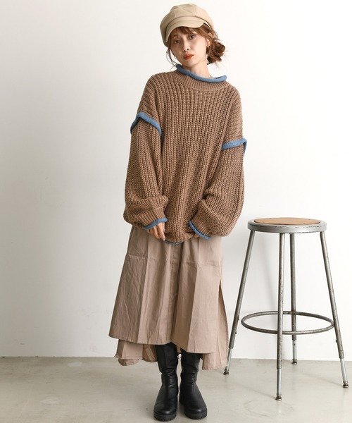 Dita(ディータ)の「21AW ウォッシャブルロビングヤーンボリュームニット(ニット/セーター・レディース・ベージュ/グレー/ブルー・M/L)」の13枚目の写真