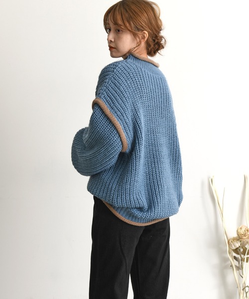 Dita(ディータ)の「21AW ウォッシャブルロビングヤーンボリュームニット(ニット/セーター・レディース・ベージュ/グレー/ブルー・M/L)」の7枚目の写真