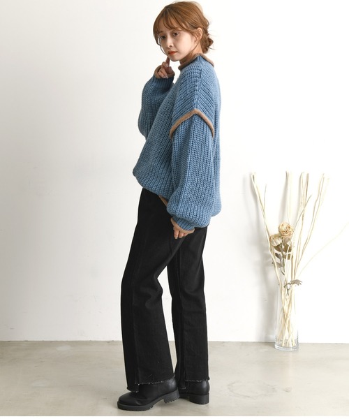 Dita(ディータ)の「21AW ウォッシャブルロビングヤーンボリュームニット(ニット/セーター・レディース・ベージュ/グレー/ブルー・M/L)」の17枚目の写真