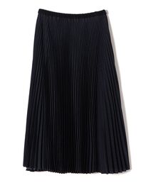 Primary NavyLabel:デニムライクプリント プリーツスカート