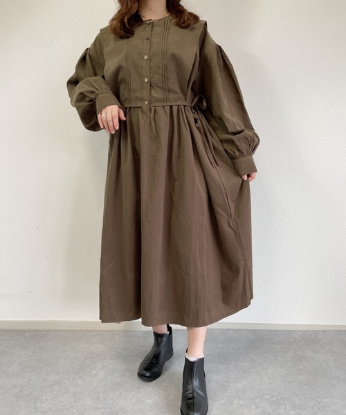 nemne store（ネンネストア）の「朝食を食べるフラップ付きレイヤード風ワンピース（ワンピース・レディース・ブラウン/グリーン/グレー系その他・フリー）」の21枚目の写真