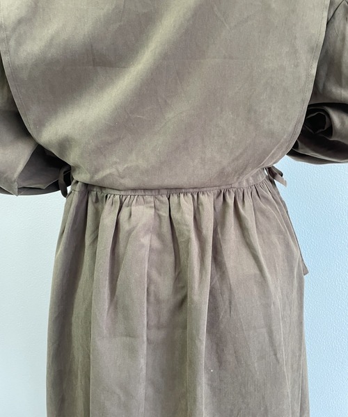 nemne store（ネンネストア）の「朝食を食べるフラップ付きレイヤード風ワンピース（ワンピース・レディース・ブラウン/グリーン/グレー系その他・フリー）」の10枚目の写真