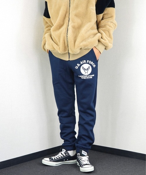Burner(バーナー)の「【GROOVY STORE】U.S.AIR.FORCE 裏起毛 スウェットパンツ(スウェットパンツ・メンズ・ブラック/グレー/グリーン/ブルー・L/M/LL)」の4枚目の写真