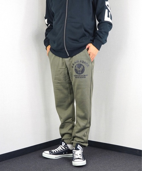 Burner(バーナー)の「【GROOVY STORE】U.S.AIR.FORCE 裏起毛 スウェットパンツ(スウェットパンツ・メンズ・ブラック/グレー/グリーン/ブルー・L/M/LL)」の3枚目の写真