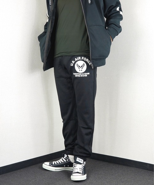 Burner(バーナー)の「【GROOVY STORE】U.S.AIR.FORCE 裏起毛 スウェットパンツ(スウェットパンツ・メンズ・ブラック/グレー/グリーン/ブルー・L/M/LL)」の1枚目の写真