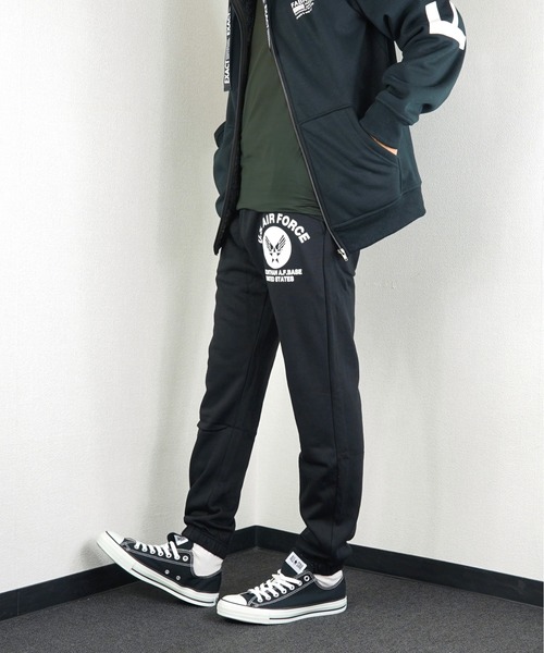 Burner(バーナー)の「【GROOVY STORE】U.S.AIR.FORCE 裏起毛 スウェットパンツ(スウェットパンツ・メンズ・ブラック/グレー/グリーン/ブルー・L/M/LL)」の5枚目の写真