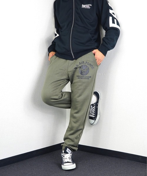 Burner(バーナー)の「【GROOVY STORE】U.S.AIR.FORCE 裏起毛 スウェットパンツ(スウェットパンツ・メンズ・ブラック/グレー/グリーン/ブルー・L/M/LL)」の14枚目の写真