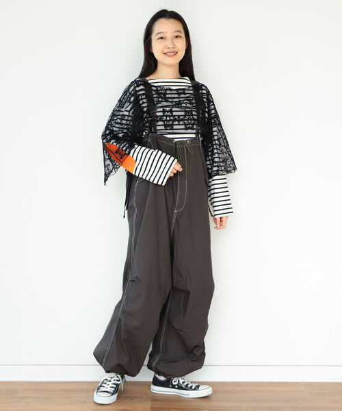 BEAMS BOY(ビームスボーイ)の「BEAMS BOY / 2WAY レース アームカバー(付け襟・レディース・ブラック/オフホワイト・ONE SIZE)」の14枚目の写真