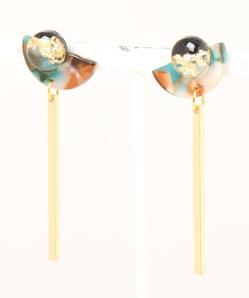 tone(トーン)の「【Willija】金属アレルギー対応《月葉》紫陽花の月モチーフピアス(MA)(ピアス(両耳用)・レディース・シルバー系その他/ゴールド系その他/グリーン系その他/ブラック・FREE)」の21枚目の写真
