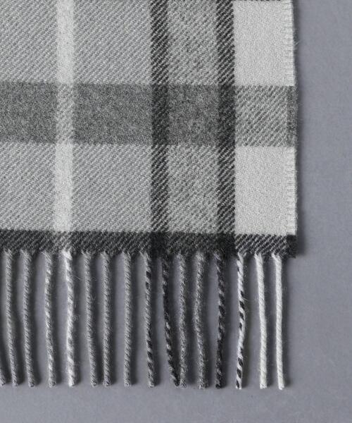 Johnstons of Elgin(ジョンストンズオブエルガン)の「【別注】<JOHNSTONS(ジョンストンズ)> 2プライ チェック マフラー 35✕170(マフラー・メンズ・グレー・FREE)」の5枚目の写真