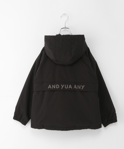 GLOBAL WORK（グローバルワーク）の「AND YUA ANY/撥水中綿アウター/237647（ブルゾン・キッズ・ブラック/ベージュ・150cm/160cm）」の10枚目の写真