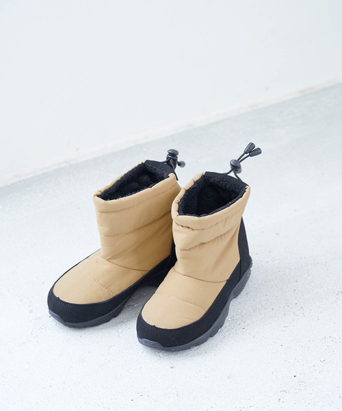 ROPE' PICNIC（ロペピクニック）の「【KIDS】【撥水加工】キルトブーツ（ブーツ・キッズ・ブラック/ベージュ・20/18/19/21）」の2枚目の写真