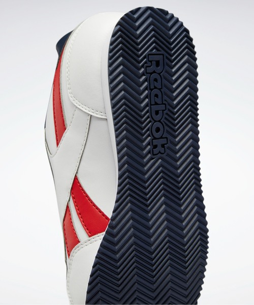 Reebok(リーボック)の「ロイヤル / ROYAL CLJOG 3.0 (スニーカー・キッズ・ホワイト×ネイビー・22.0cm/22.5cm/23.0cm/23.5cm/24.0cm/24.5cm/25.0cm/17.0cm/18.0cm/19.0cm/20.0cm/21.0cm/21.5㎝/18.5cm/19.5cm/20.5cm/17.5cm)」の5枚目の写真