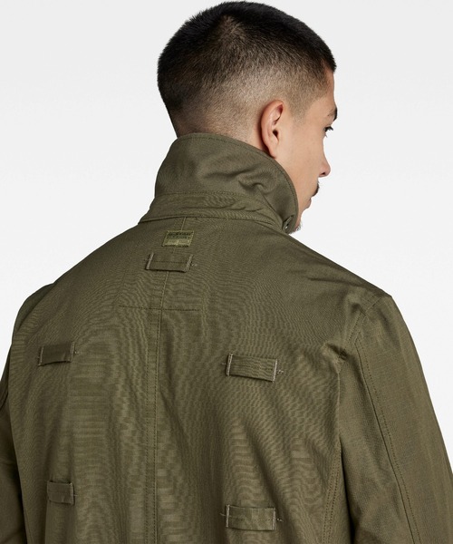 G-STAR（ジースター）の「UTILITY TRENCH/トレンチコート（トレンチコート・メンズ・ダークオリーブ・SMALL/MEDIUM/X-SMALL/LARGE）」の4枚目の写真