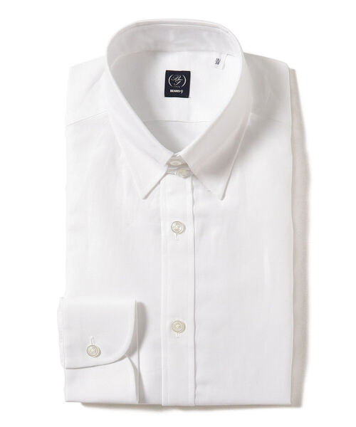 BEAMS F（ビームスエフ）の「BEAMS F / リネンコットン タブカラーシャツ（シャツ/ブラウス・メンズ・ホワイト/サックスブルー・40/38/39/41）」の3枚目の写真