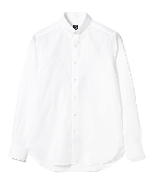 BEAMS F（ビームスエフ）の「BEAMS F / リネンコットン タブカラーシャツ（シャツ/ブラウス・メンズ・ホワイト/サックスブルー・40/38/39/41）」の6枚目の写真