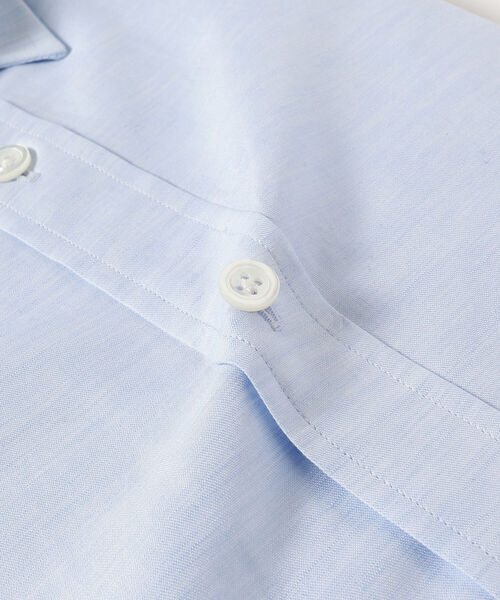 BEAMS F（ビームスエフ）の「BEAMS F / リネンコットン タブカラーシャツ（シャツ/ブラウス・メンズ・ホワイト/サックスブルー・40/38/39/41）」の11枚目の写真