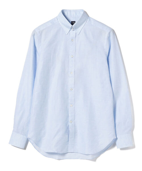 BEAMS F（ビームスエフ）の「BEAMS F / リネンコットン タブカラーシャツ（シャツ/ブラウス・メンズ・ホワイト/サックスブルー・40/38/39/41）」の12枚目の写真