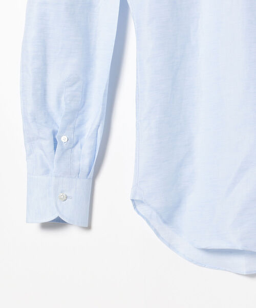 BEAMS F（ビームスエフ）の「BEAMS F / リネンコットン タブカラーシャツ（シャツ/ブラウス・メンズ・ホワイト/サックスブルー・40/38/39/41）」の13枚目の写真