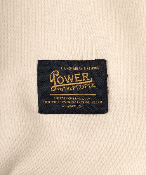 POWER TO THE PEOPLE（パワートゥーザピープル）の「【POWER TO THE PEOPLE/パワー トゥザ ピープル】ビッグシルエット ヴィンテージプリント リンガースウェット/トレーナー（スウェット・メンズ・グレー/オフホワイト/ブルーグレー・M/L/XL）」の9枚目の写真