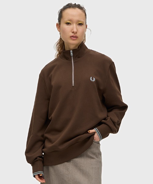 Half Zip Sweatshirt／フレッドペリーハーフジップスウェット