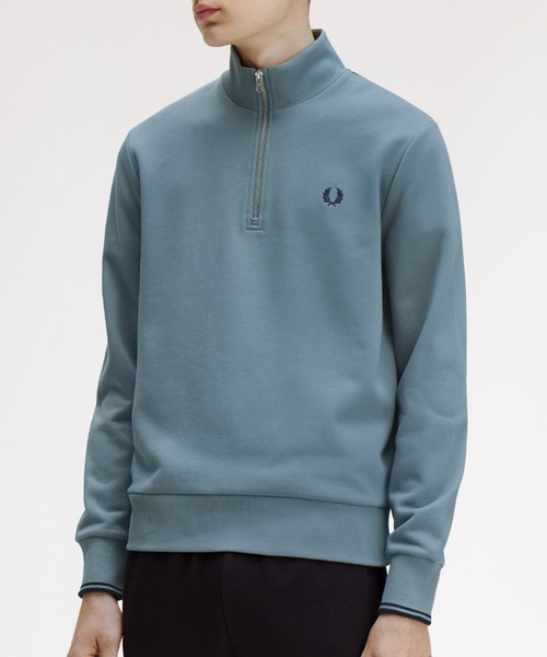 00s FRED PERRY ハーフジップ ベロア素材 Mサイズ 00s FRED PERRY ハーフジップ ベロア素材 Mサイズ Half Zip
