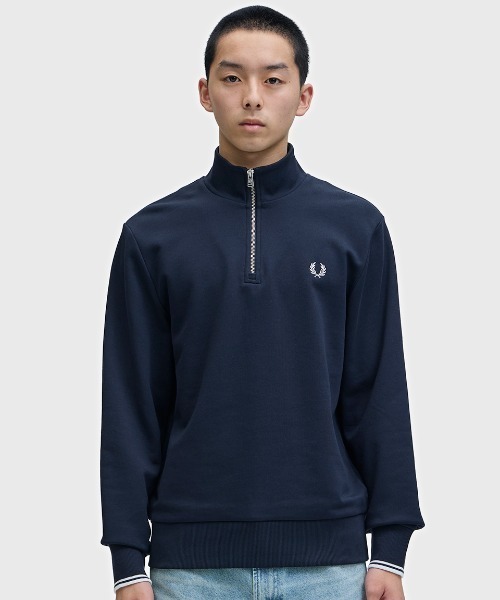フレッドペリー ハーフジップスウェットシャツ セール】Half Zip Sweatshirt／フレッドペリーハーフジップスウェット