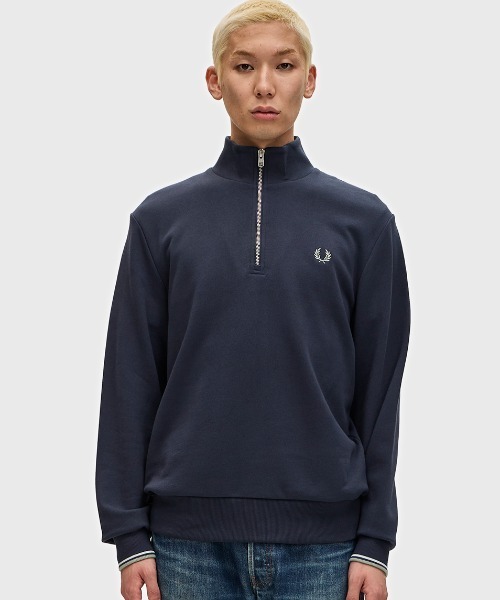 FREDPERRY ハーフジップスウェット FREDPERRY ハーフジップスウェット FRED PERRY: ハーフ ジップ