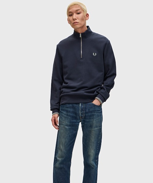 Half Zip Sweatshirt／フレッドペリーハーフジップスウェット