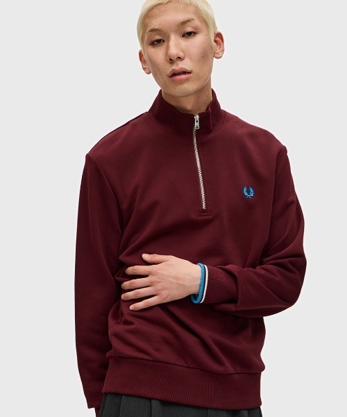 Half Zip Sweatshirt／フレッドペリーハーフジップスウェット