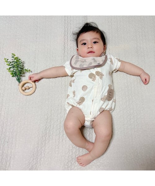 apres les cours（アプレレクール）の「tiny bear アソートモチーフスタイ（スタイ/よだれかけ・キッズ・ベージュ/ミント/アイボリー/クリーム・90）」の10枚目の写真